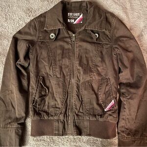 Bershka Vintage Chocolate Jacket